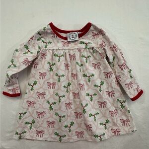 Little Louanne Christmas Bows And Holly Girls 18m Shirt